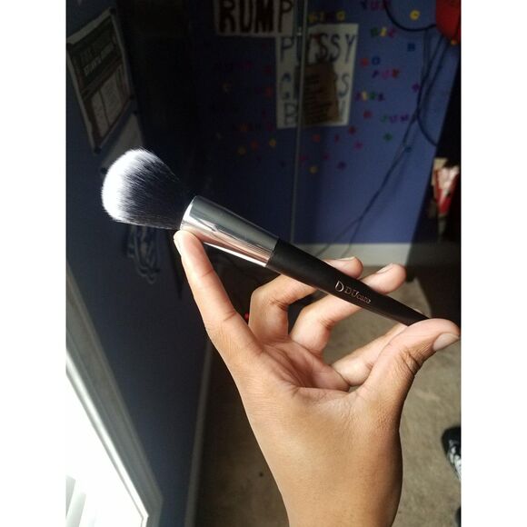 DUcare 10pcs Black Premium Synthetic Kabuki Makeup Brushes With Bag - Picture 5 of 7